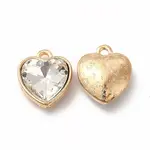 Faceted Glass Rhinestone Pendants