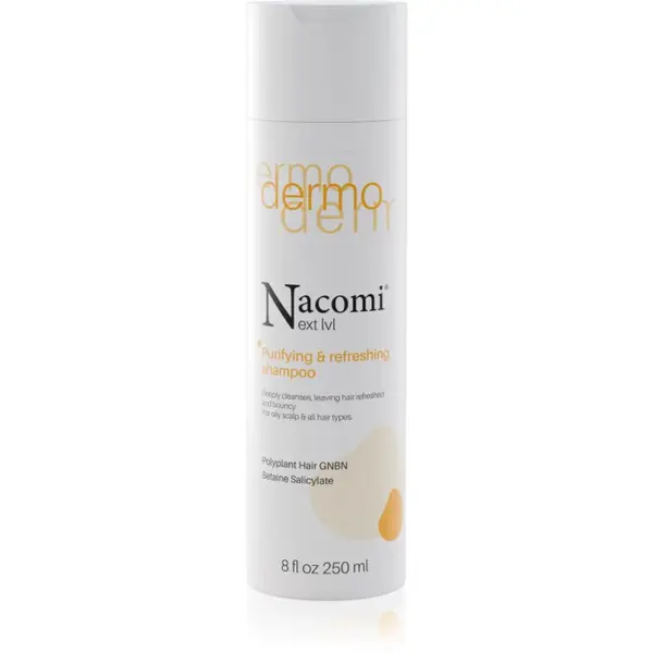 Nacomi Next Level Purifying and refreshing shampoo čistiaci šampón s osviežujúcim účinkom 250 ml