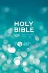 NIV Larger Print Blue Hardback Bible - New International Version