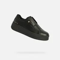 Black Women's Geox Spherica Ecub-2 Sneakers - Women's