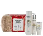 Darčeková sada pre suché vlasy Goldwell Dualsenses Rich Repair Set + kozmetická taštička zadarmo + darček zadarmo