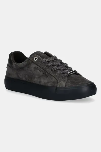 Semišové tenisky Calvin Klein LACE-UP SNEAKER SUEDE/WL CK