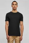 Eco-friendly fitted stretch T-shirt in black