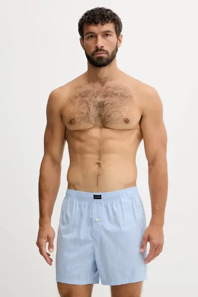 Boxerky Abercrombie & Fitch 3-pack modrá barva, KI114-5039-220