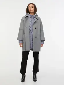 Orsay Grey Women's Wool Coat - Women's