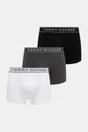 Boxerky Tommy Hilfiger 3-pack pánské, šedá barva, UM0UM03520