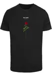 Black T-shirt Lost Youth Rose Tee