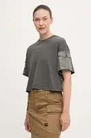 Bavlnené tričko G-Star Washed mix boxy cropped