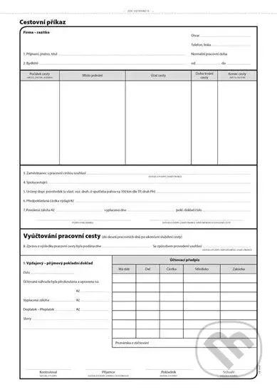 Cestovní příkaz, A4