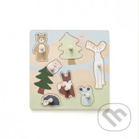 Puzzle drevené s úchytkami Edvin - hra z kategorie Vzdělávací hry