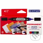 Centropen popisovač 1666 double permanent 4 ks