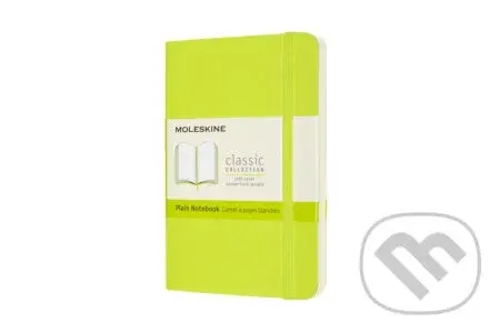 Moleskine - zápisník žltozelený (malý, čistý, mäkká väzba)