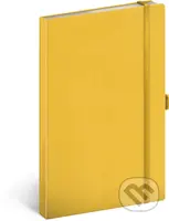 Notes Žlutý - linkovaný (s gumičkou na uzavření a poutkem na tužku)
