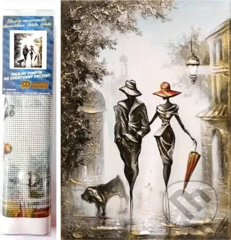 Diamantové malování - Romantická procházka (30x40cm)