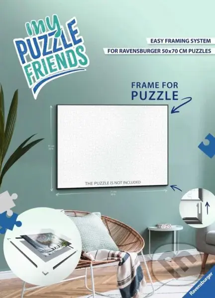 Rám na puzzle černý 49x36 cm - puzzle z kategorie Lepidla, podložky