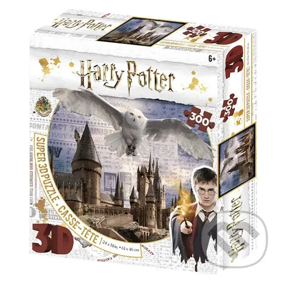 Harry Potter 3D puzzle - Bradavice a Hedvika