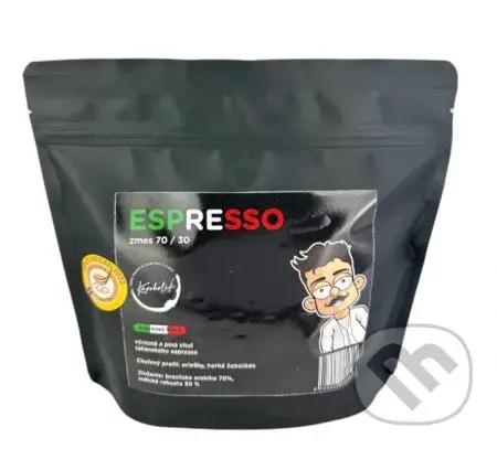Kávoholik espresso zmes 70/30 (250g) - Brazília, India