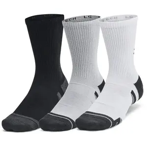 Under Armour PERF TECH 6PK CREW Unisex ponožky, šedá, velikost M