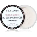 Revolution Ultra Velvet Loose Setting Powder matující transparentní pudr 6 g
