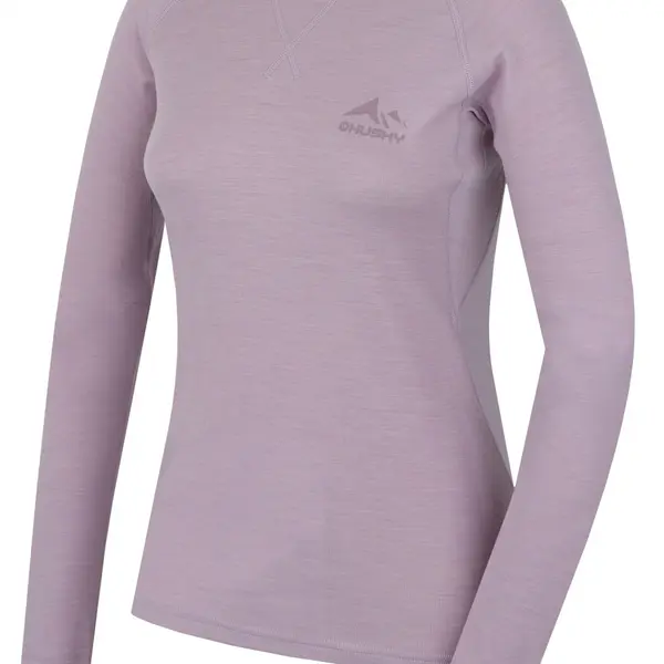 Husky Mertee L M, light purple Merino termoprádlo triko