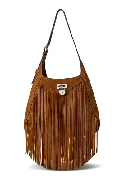 Semišová kabelka Lauren Ralph Lauren