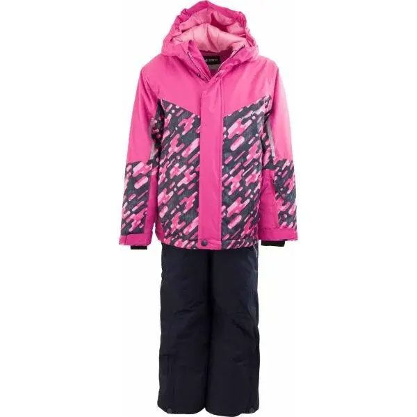 ALPINE PRO PERGO Dětský lyžařský set, růžová, velikost 140-146