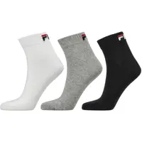 Fila QUARTER PLAIN SOCKS 3P Ponožky, černá, velikost 35-38
