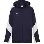 Puma TEAMEVOSTRIPE HOODED JACKET Pánská bunda, tmavě modrá, velikost