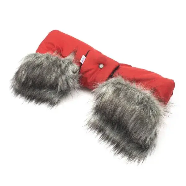 NEW BABY RUKÁVNÍK 2v1 Rukávník na kočárek, červená, velikost