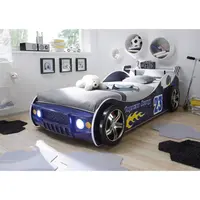 POSTEL VE TVARU AUTA, 90/200 cm, modrá