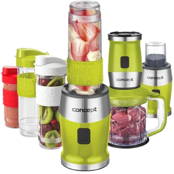 CONCEPT Fresh&Nutri Zelený smoothie mixér, chopper, mlýnek + 2 lahve 570 ml + 400 ml