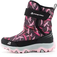 ALPINE PRO BENICO Dětská zimní obuv, růžová, velikost