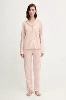 Bavlněné pyžamo women'secret dámské, oranžová barva, bavlněné, 4852096