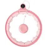 HMS FH02 Masážní hula hoop se závažím a počítadlem, růžová, velikost