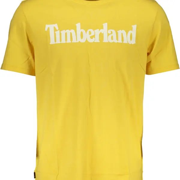 TIMBERLAND YELLOW MEN'S SHORT SLEEVED T-SHIRT