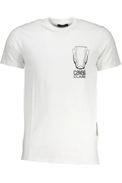 CAVALLI CLASS MEN'S SHORT SLEEVED T-SHIRT WHITE