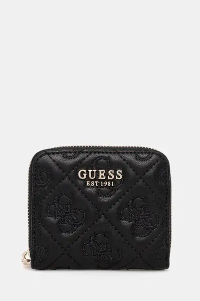 Peněženka Guess ADELASIA dámská, černá barva, SWQL96 58137