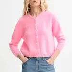Vlněný kardigan American Vintage GILET ML COL ROND šedá barva, VITO19E