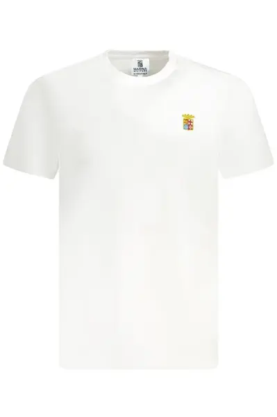 Bílé triko s krátkým rukávem Marina Militare