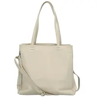 Dámská kožená kabelka na rameno krémová - Delami Vera Pelle Benito