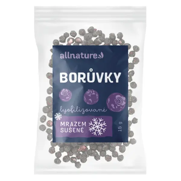 ALLNATURE Čučoriedky sušené mrazom 15 g