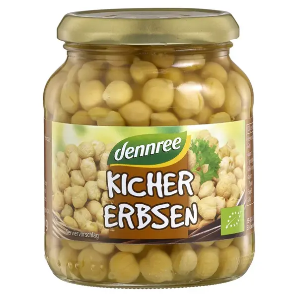 DENNREE Cícer v slanom náleve BIO 350 g