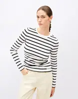 Armedangels Maywaa Stripes 307 white-black S