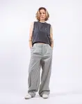 Yerse Poplin Wide-Leg Trousers GREEN XS