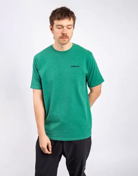 Patagonia M's P-6 Logo Responsibili-Tee P-6 Outline: Heartleaf Green XL