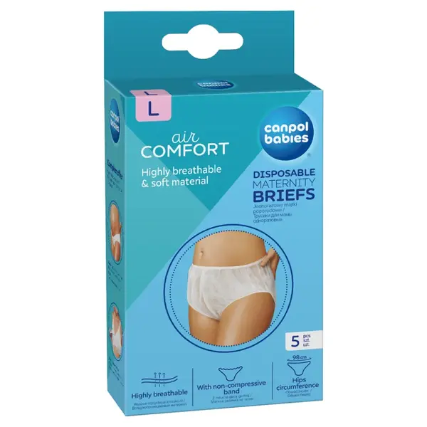 CANPOL BABIES Jednorazové materské nohavičky veľ. L 9599 5 ks