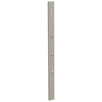 Moderano ŠATNÍ PANEL, šedohnědá, 10/165/3 cm