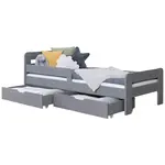 MID.YOU POSTEL S ÚLOŽNÝM PROSTOREM, 120/200 cm, světle šedá