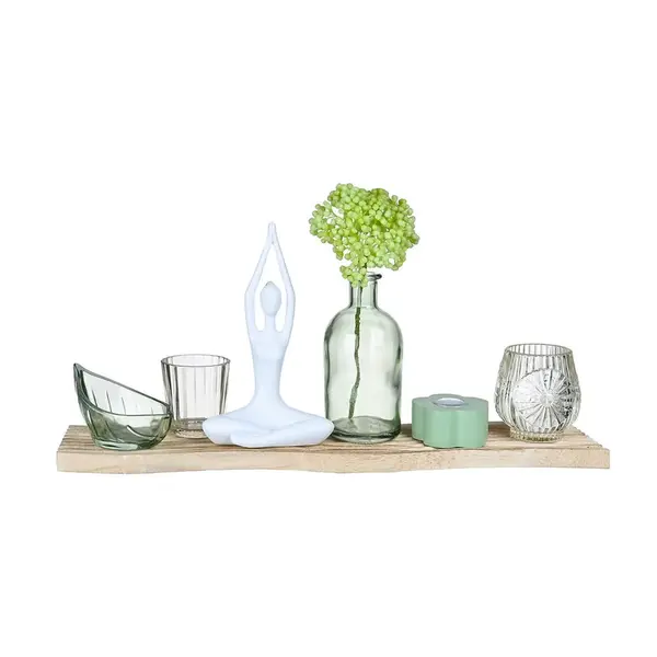 Ambia Home DEKORAČNÍ VÁZA, dřevo, plast, sklo, kompozitní dřevo,