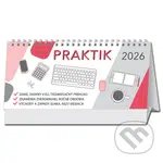 Stolový stĺpcový kalendár Praktik 2026 (slovenské a české menné kalendárium)